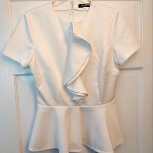 NWOT - Clocolor Statement Peplum Top